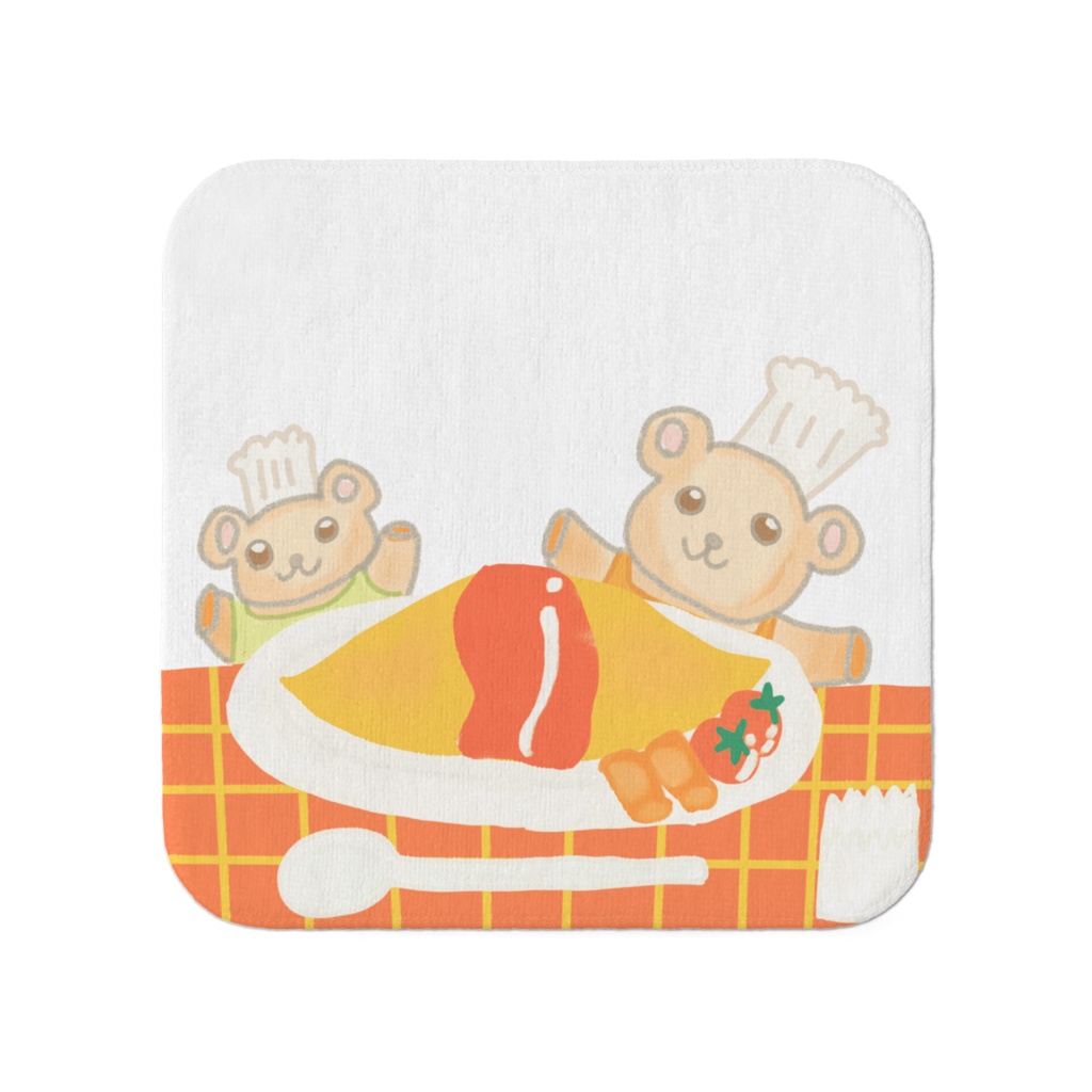 クマさん手作りオムライスランチ♪
