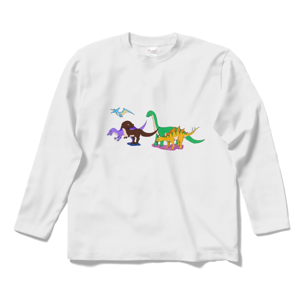 行進する恐竜たち