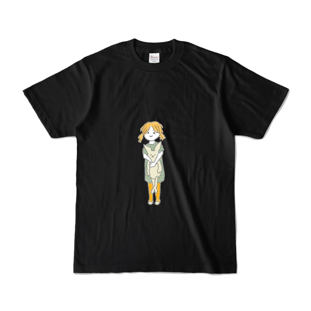 女の子のうさぎ　カラーTシャツ