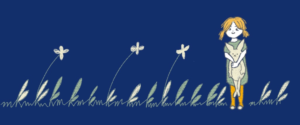 女の子のうさぎ マグカップ