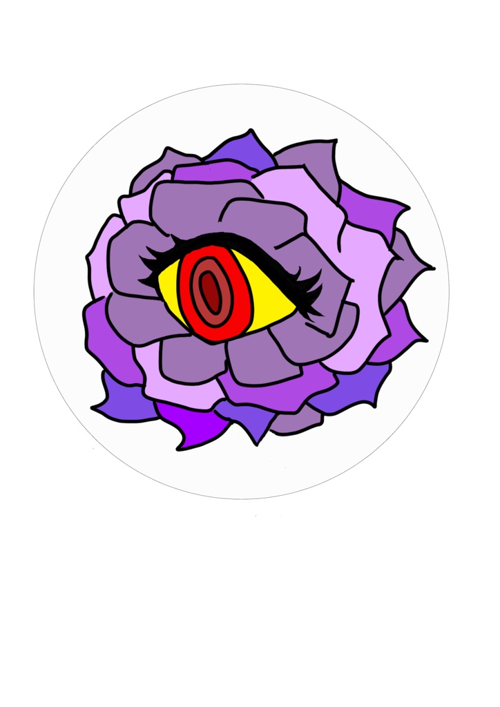 Rose Eye 長袖Tシャツ