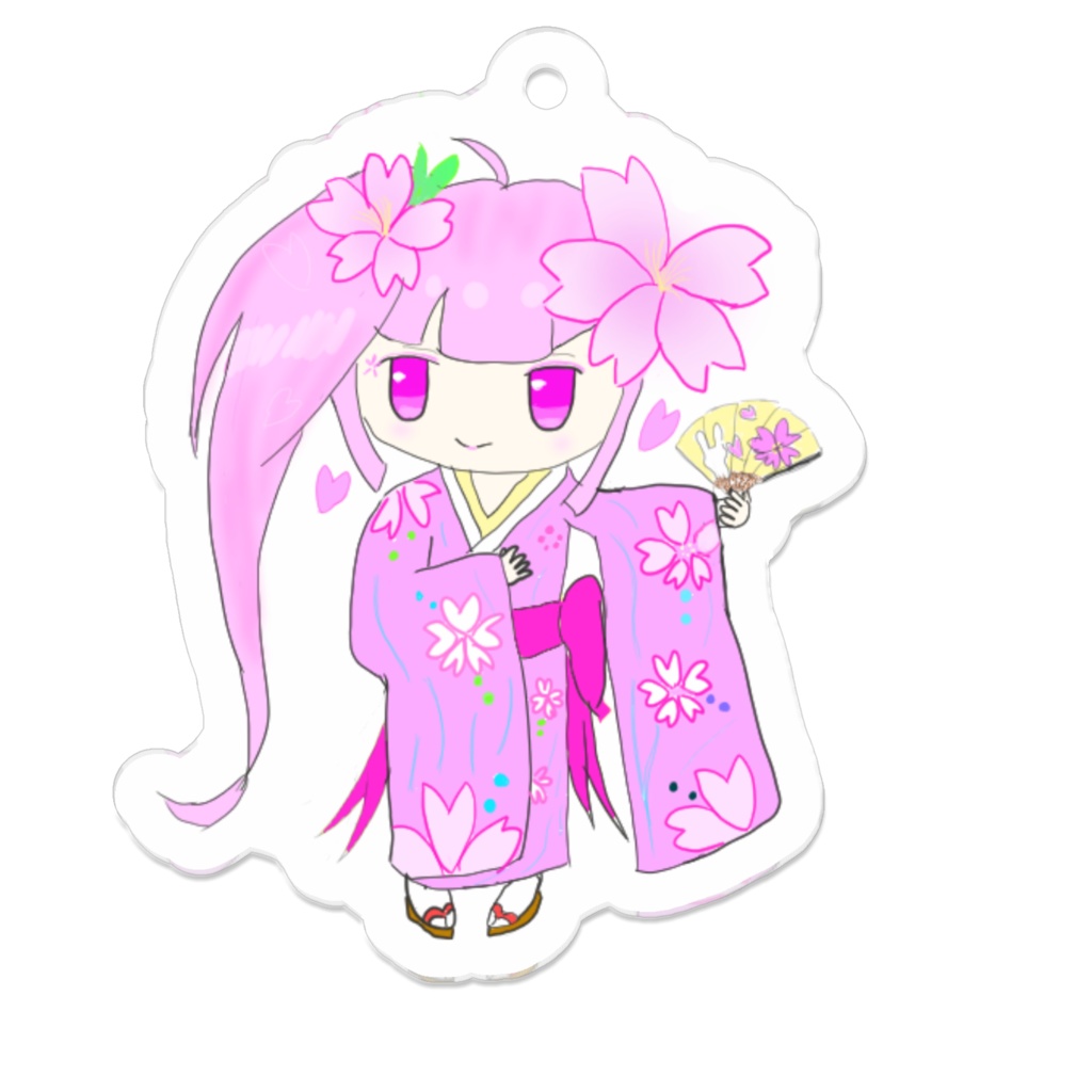 桜の妖精　アクリルキーホルダー