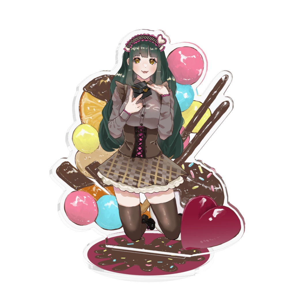 バレンタインアクリルフィギュア