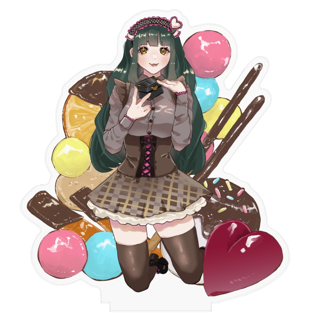 バレンタインアクリルフィギュア