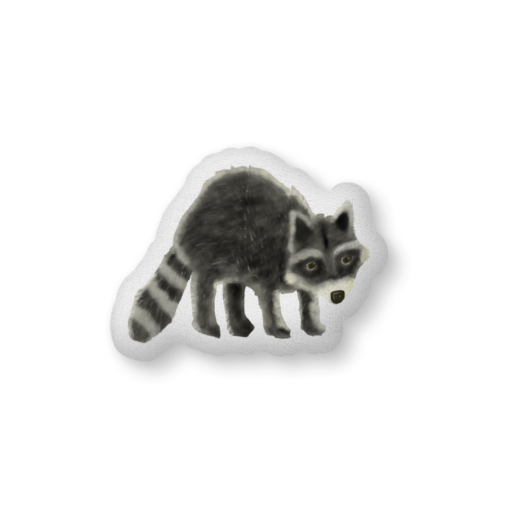 アライグマのふわふわクッション