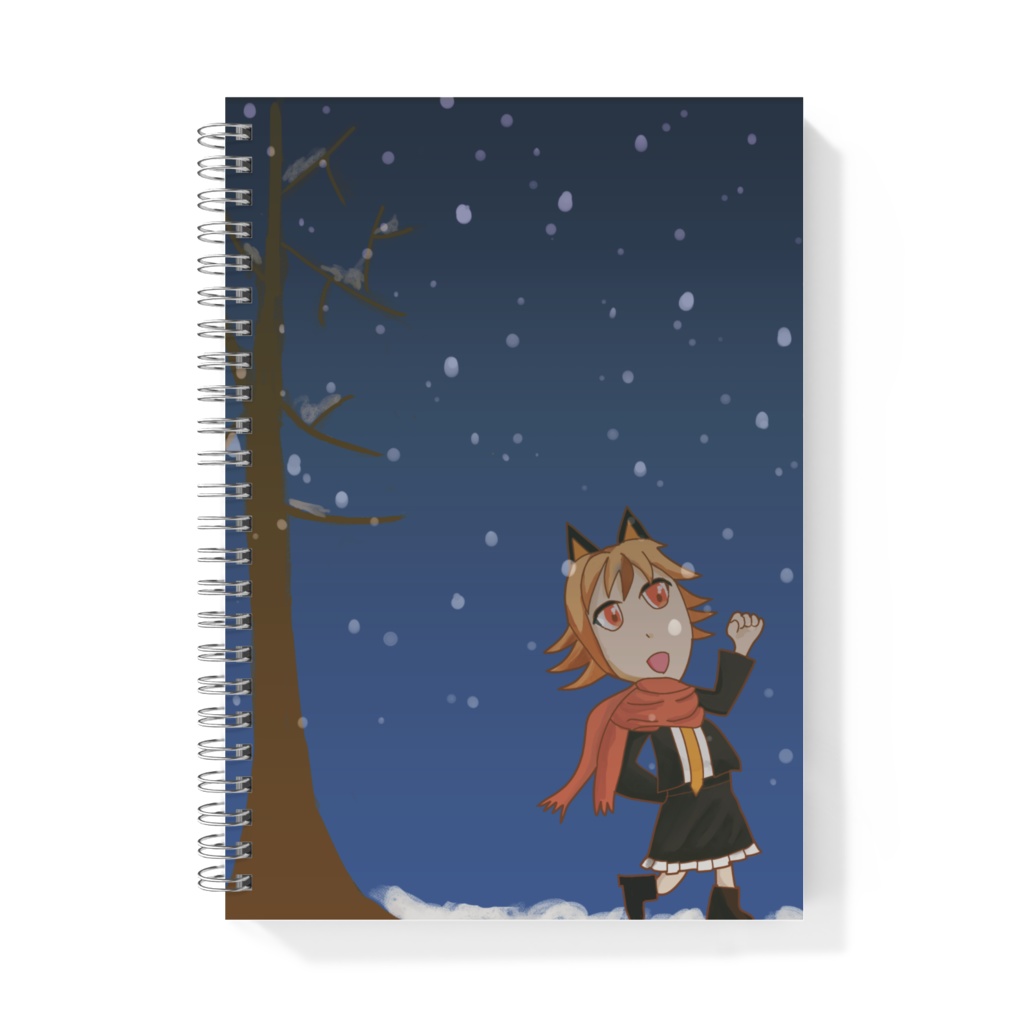 メルトバターちゃんと雪景色