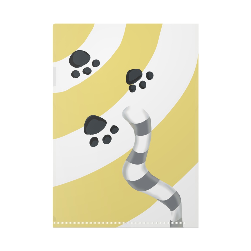 にゃんこinパーカークリアファイル