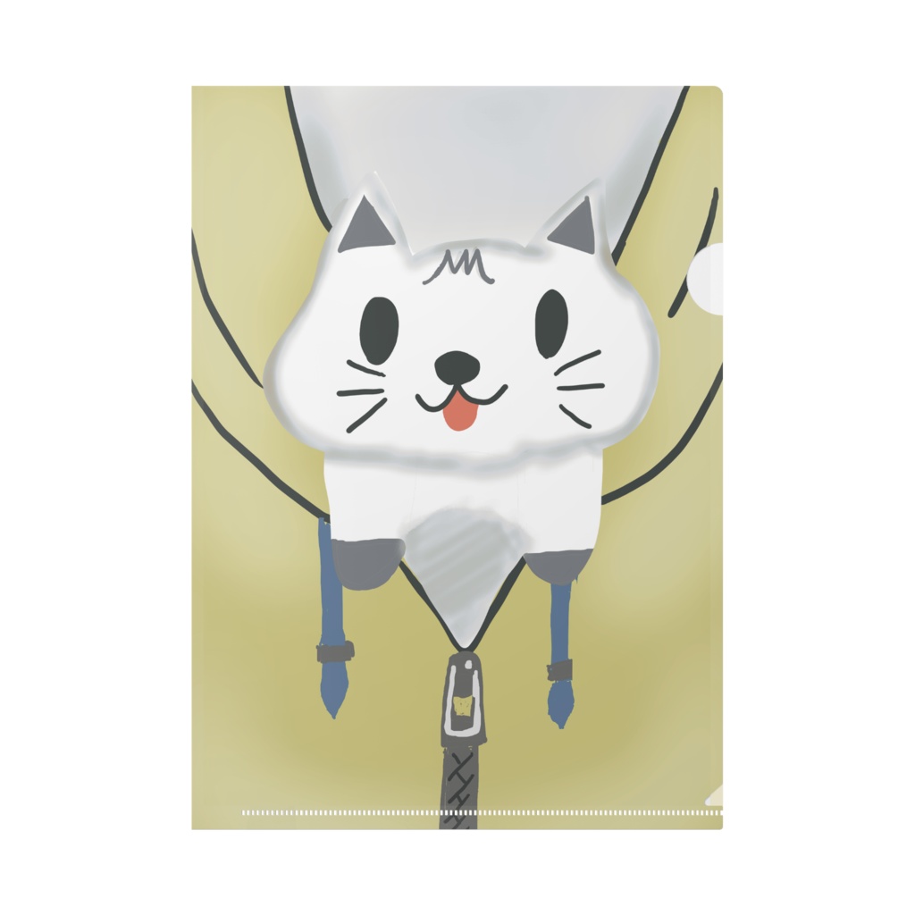 にゃんこinパーカークリアファイル