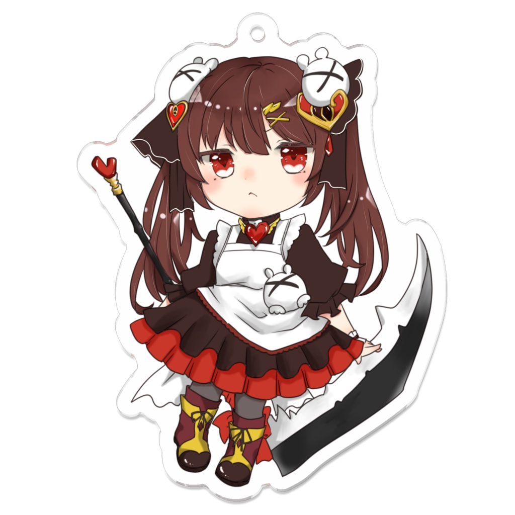 ファンタジーな女の子のアクリルキーホルダー