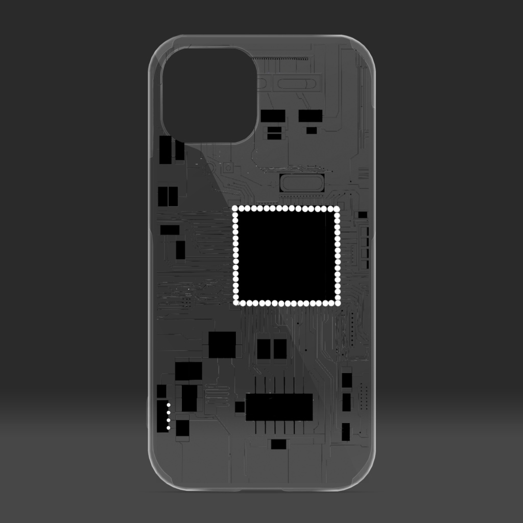 妄想電子回路 クリアスマホケース
