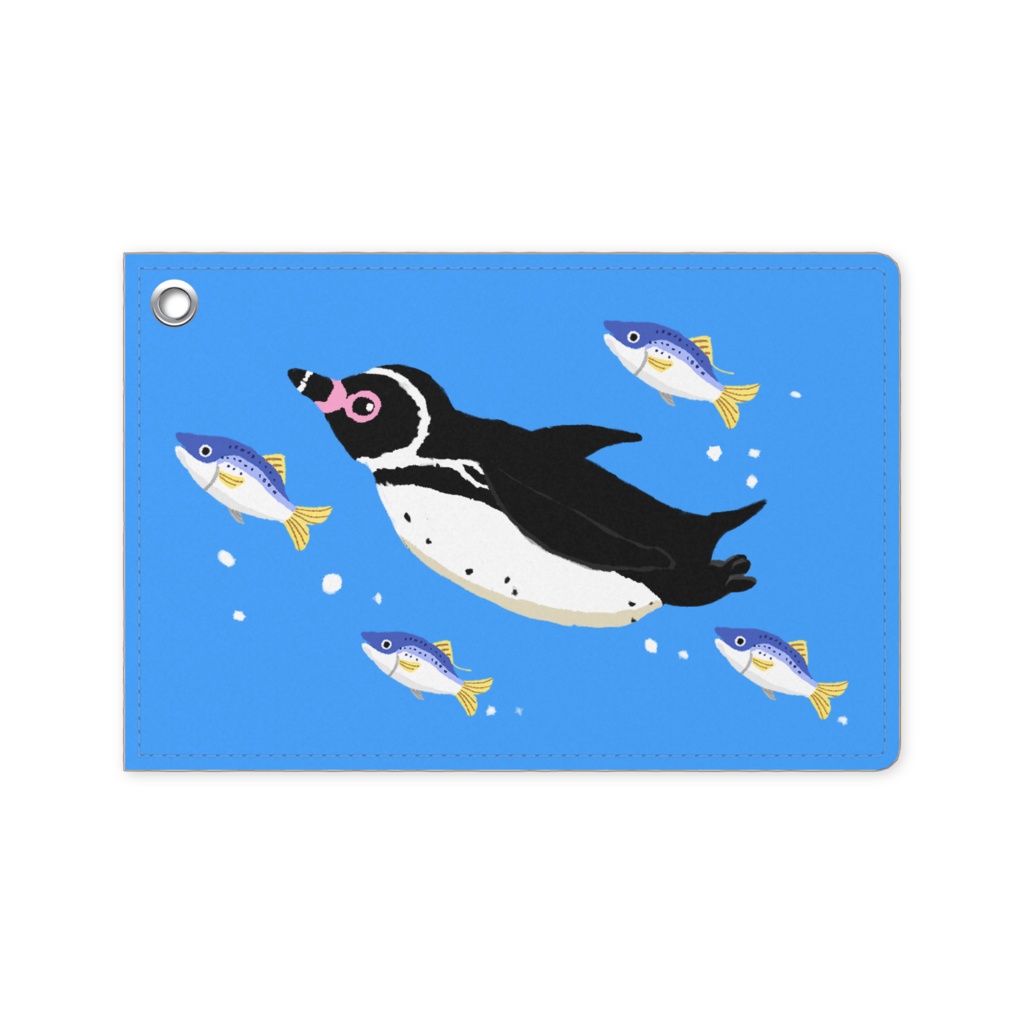 フンボルトペンギンとさかなたちのパスケース