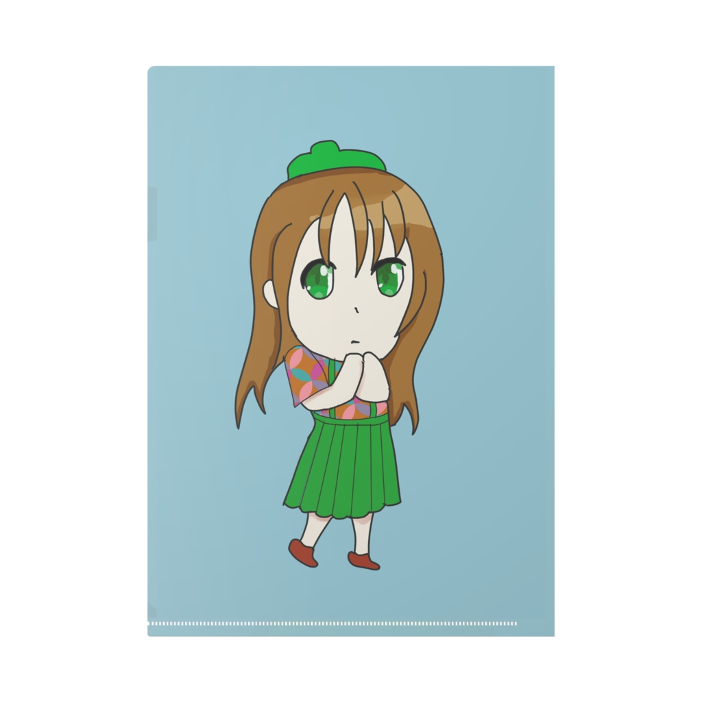 大正ロマン風女の子クリアファイル