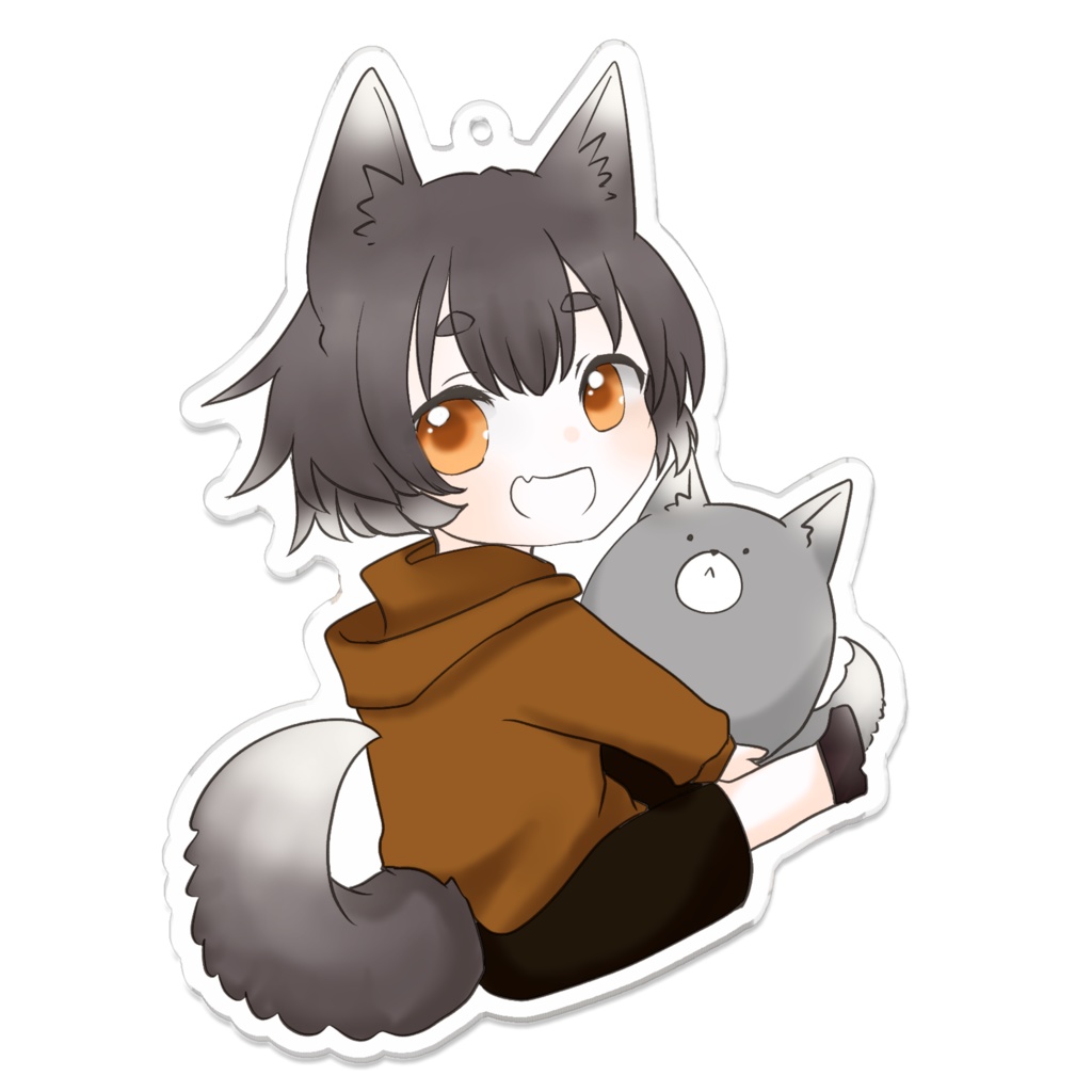 犬っ子アクリルキーホルダー