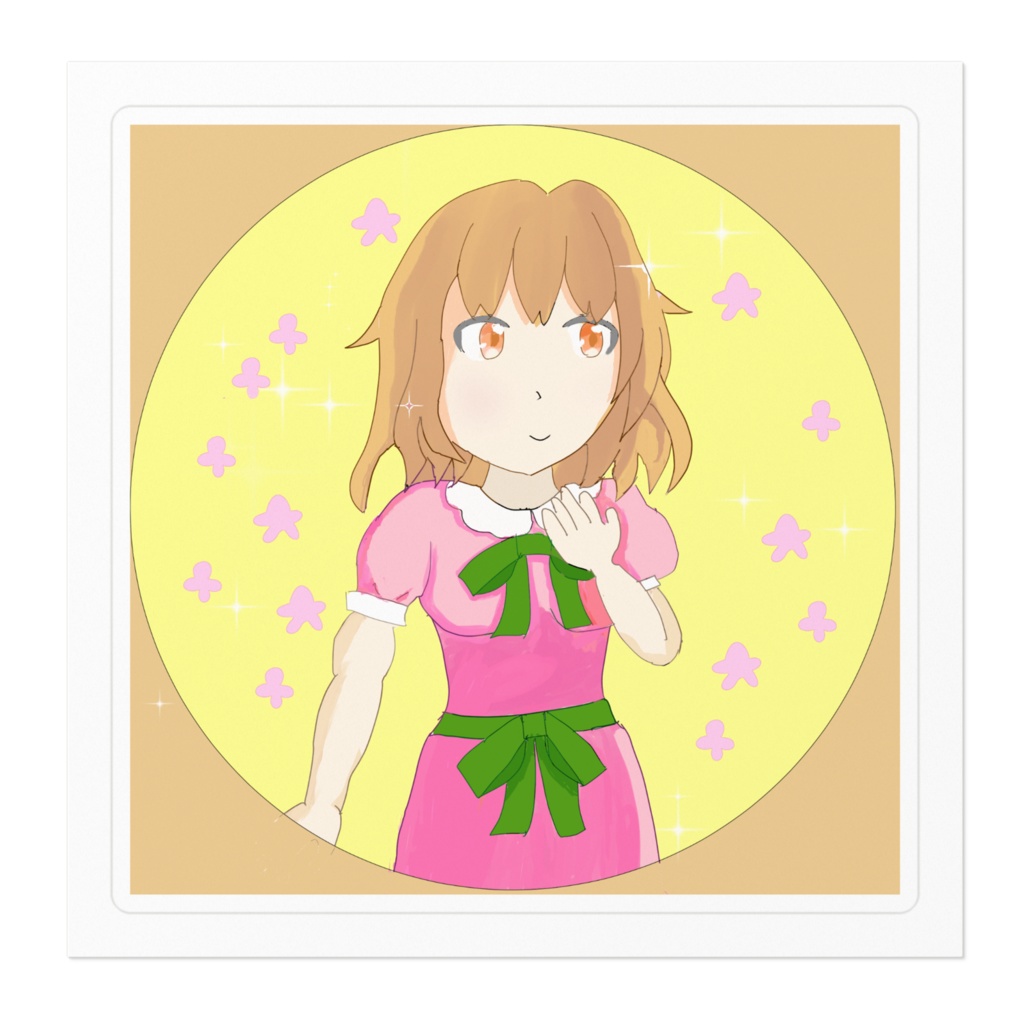 キラキラ女子ステッカー