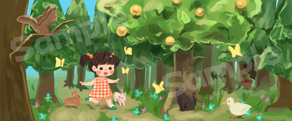 たのしい森のマグカップ