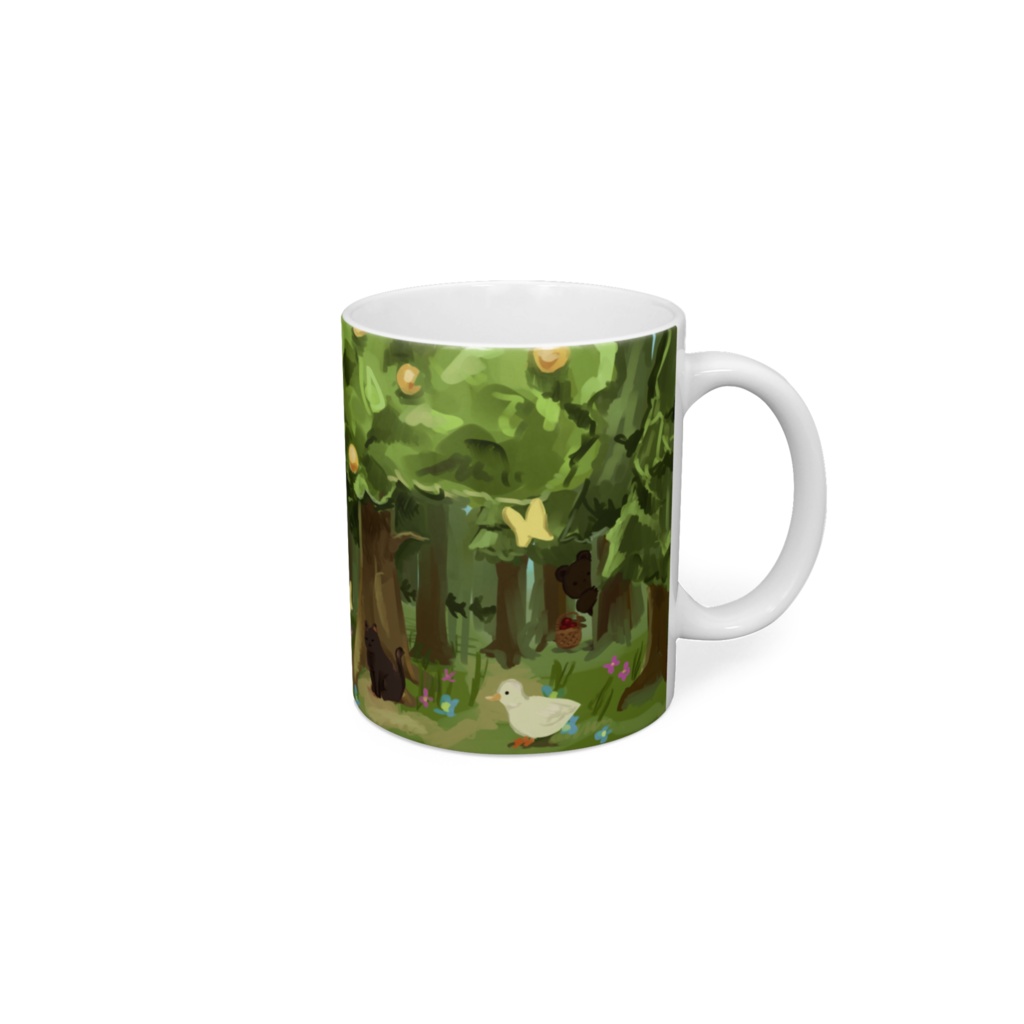 たのしい森のマグカップ