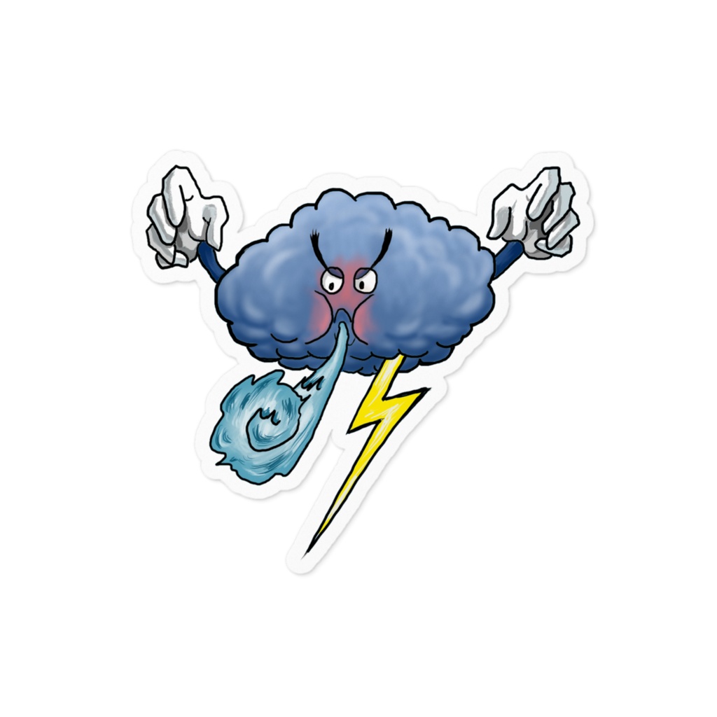 雷雲ステッカー