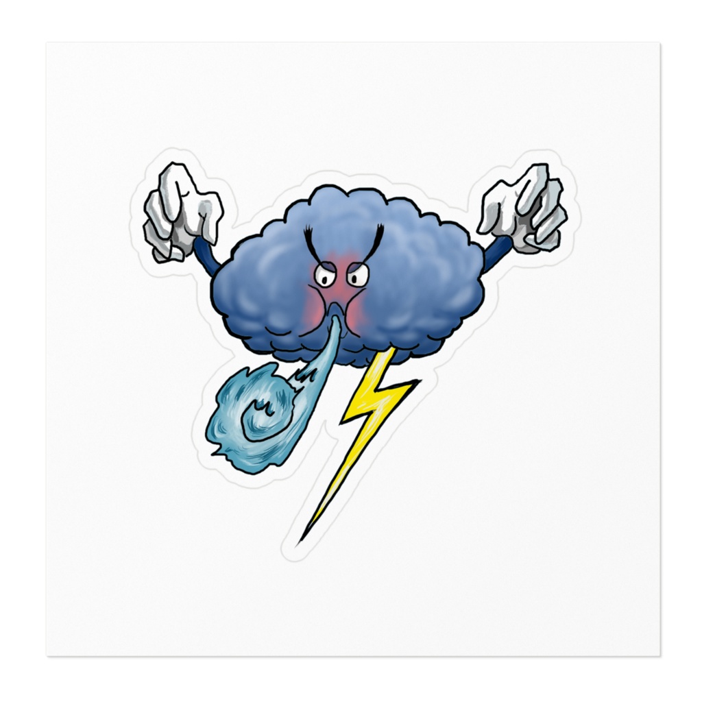 雷雲ステッカー