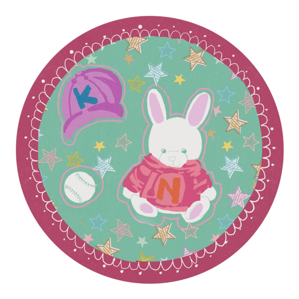 テディラビットの野球団のマスキングテープ