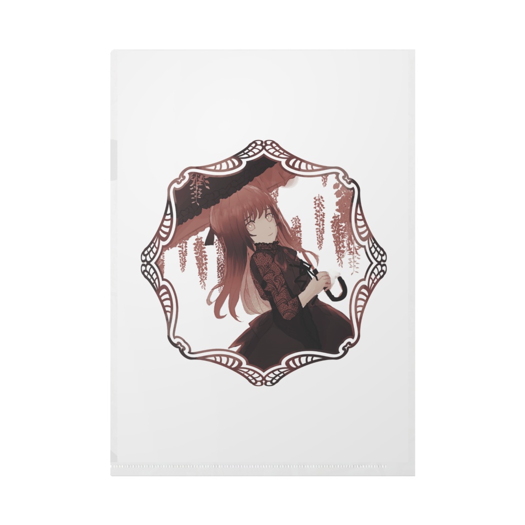 藤の花の花言葉イメージクリアファイル