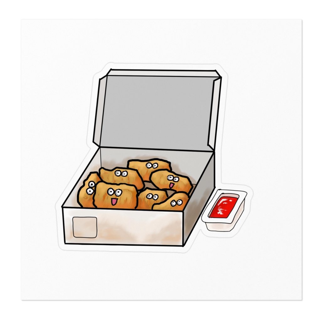 チキンナゲットステッカー