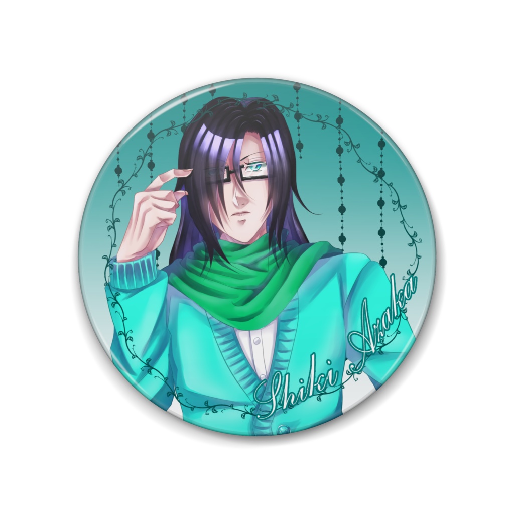 彩華紫樹缶バッジ