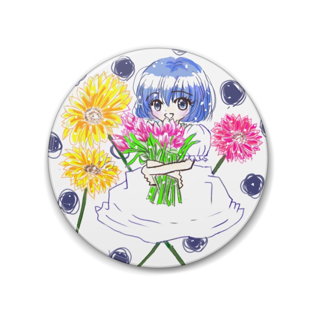 水色の髪の女の子