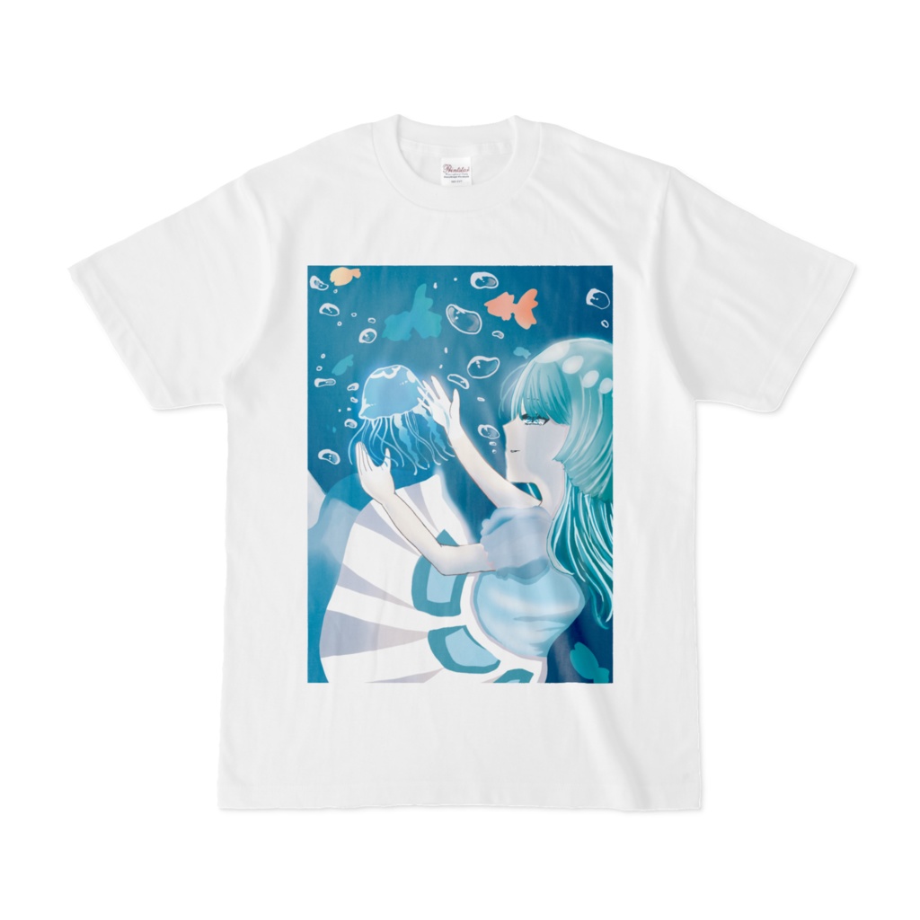クラゲ少女Tシャツ