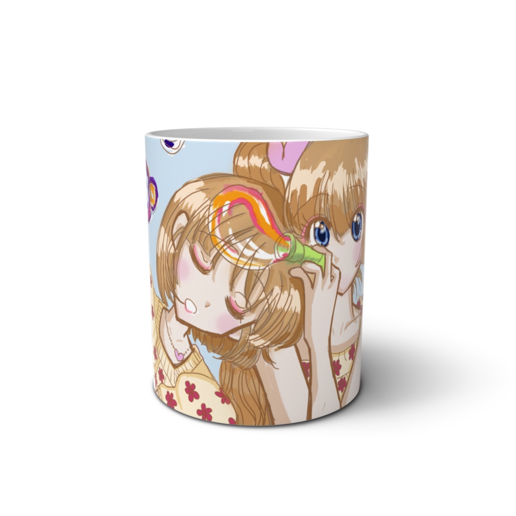 うたた寝双子姉妹の休日のマグカップ