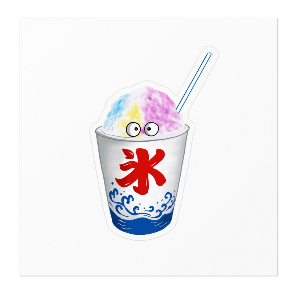 かき氷ステッカー