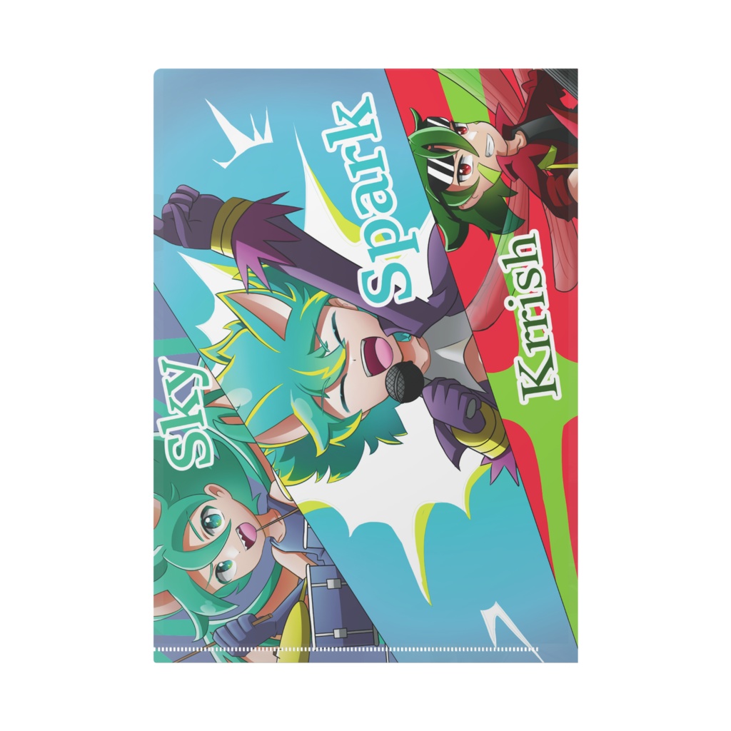 三人でバンド! クリアファイル