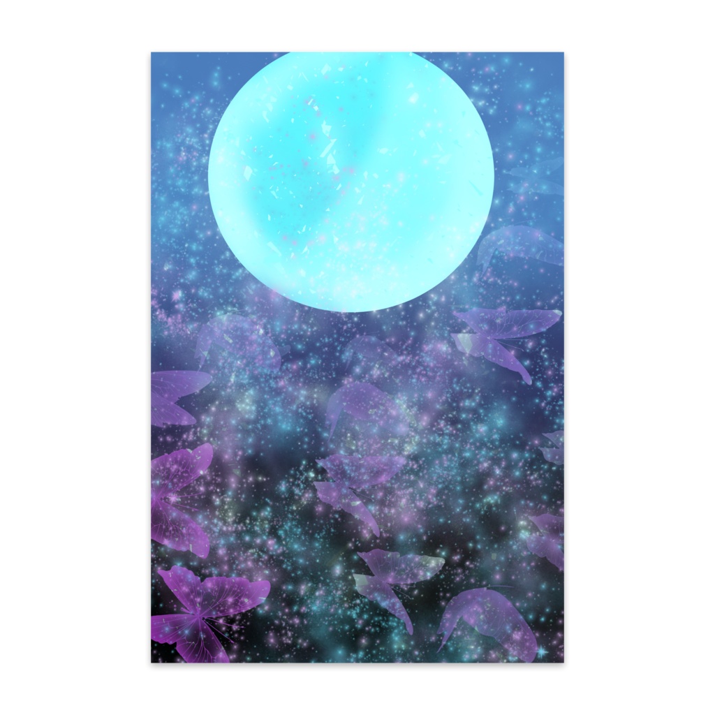 月と蝶の幻想夢2　ポストカード