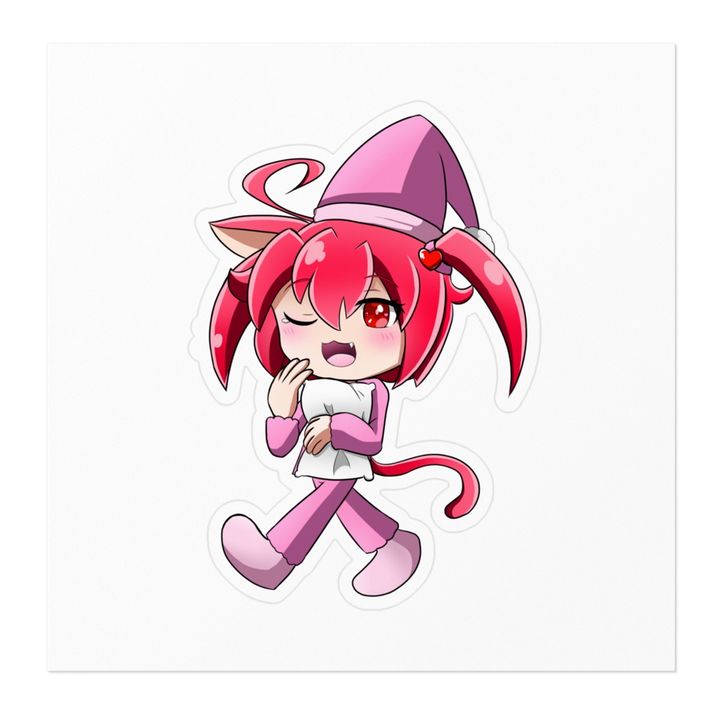 おやすみラブニャン ステッカー