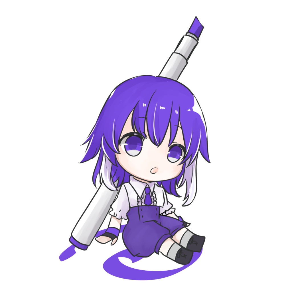 カラーマーカ―擬人化アクキー