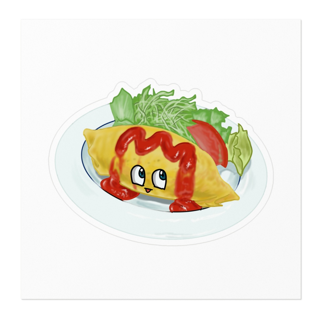 オムライスステッカー