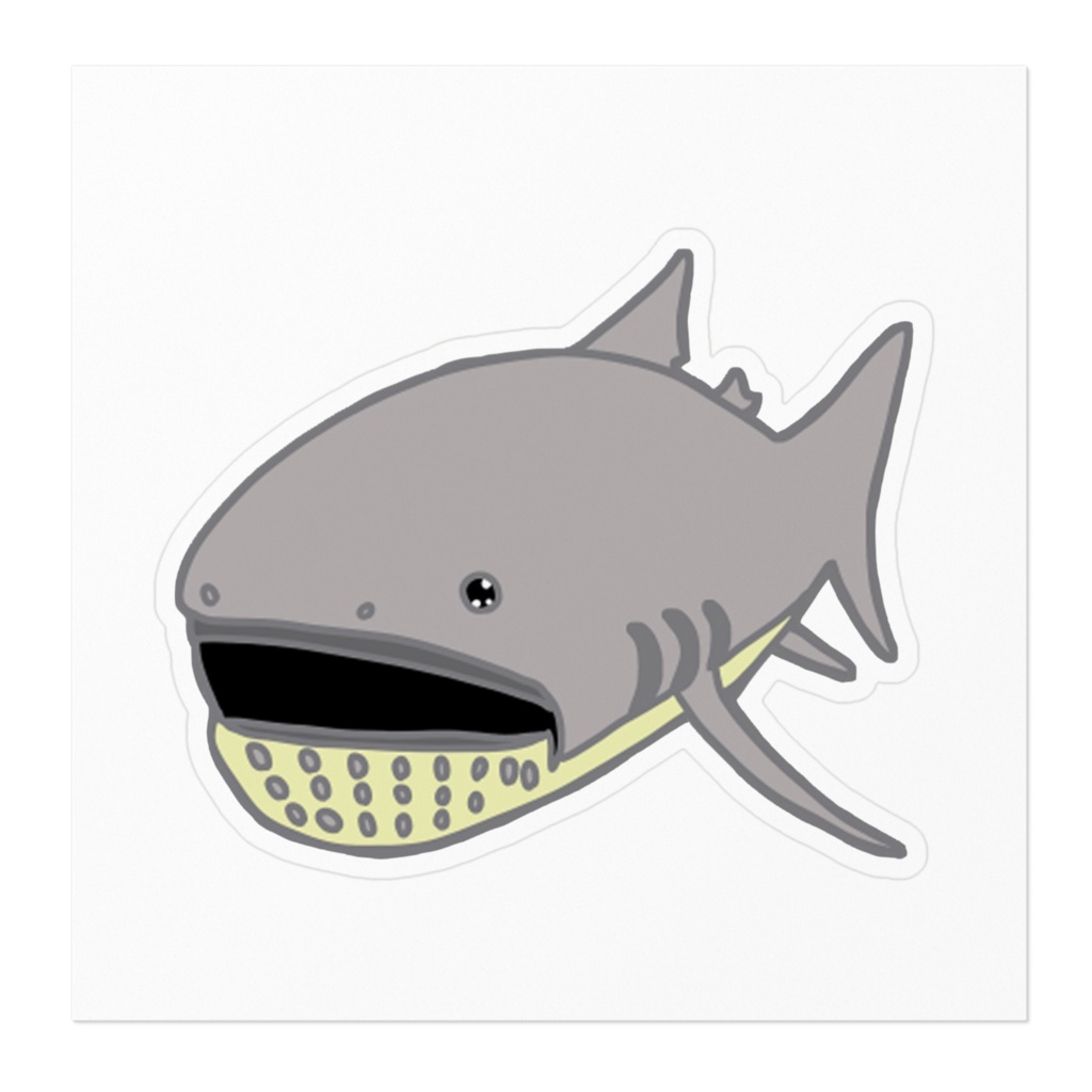 大きなお口のメガマウスステッカー