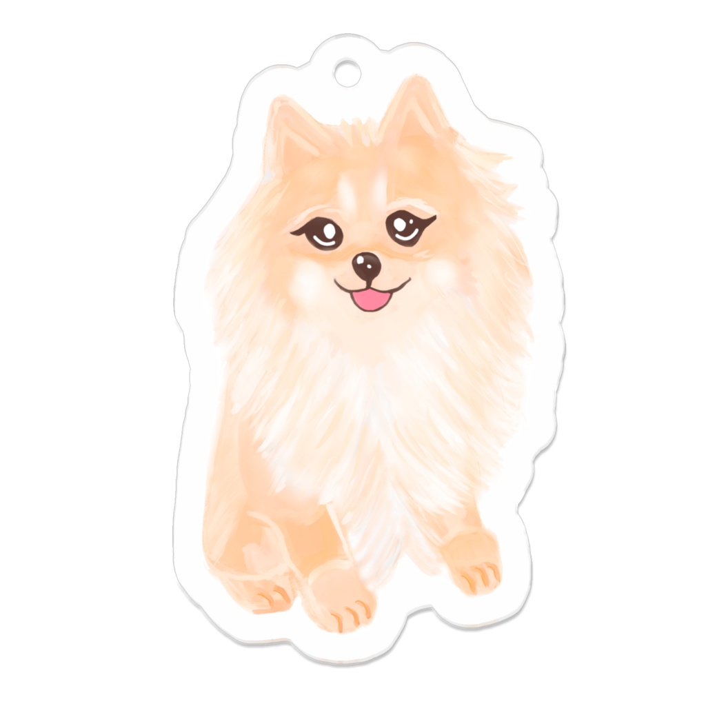 ポメラニアン　キーホルダー