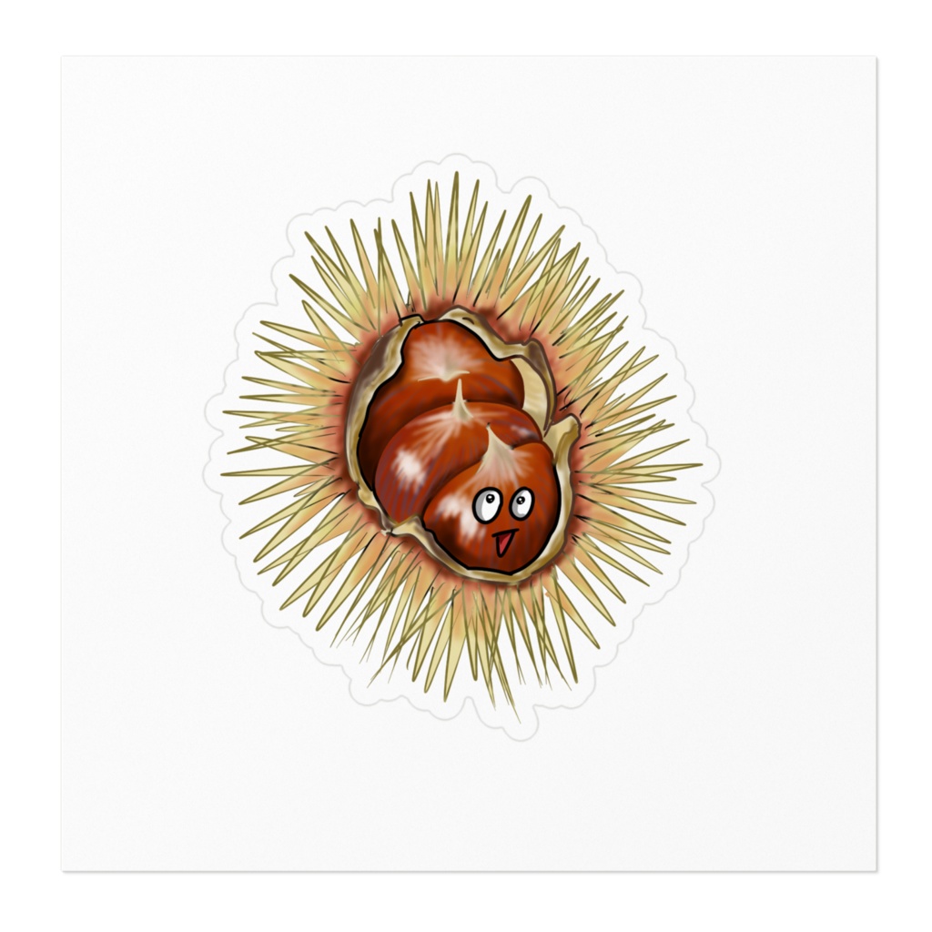 和栗ステッカー