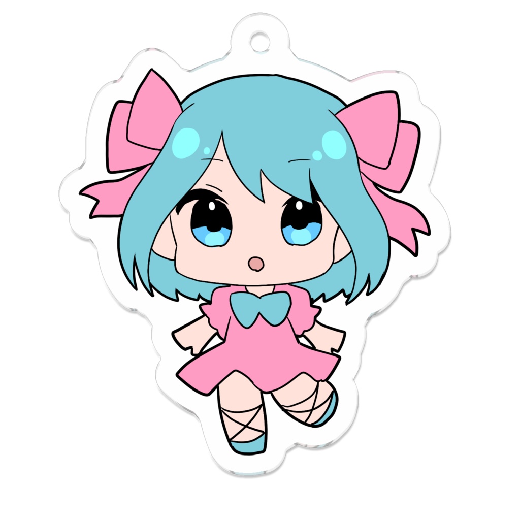 リボンの女の子アクキー