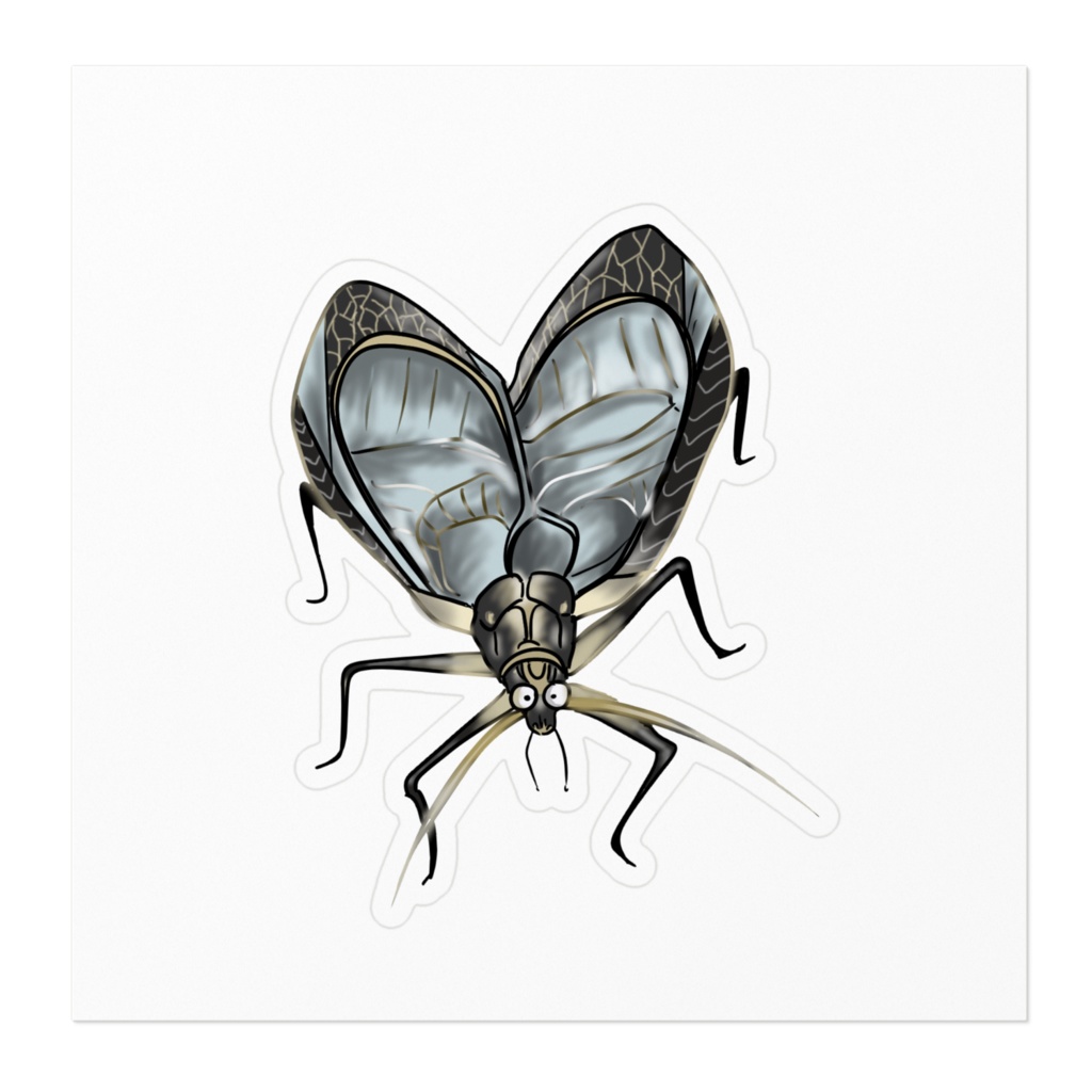 鈴虫ステッカー