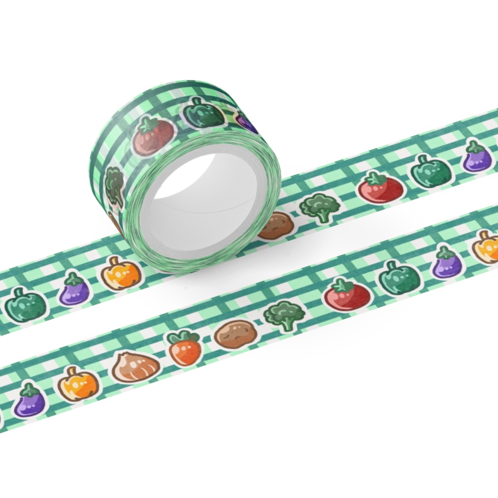 カレーの具材マスキングテープ