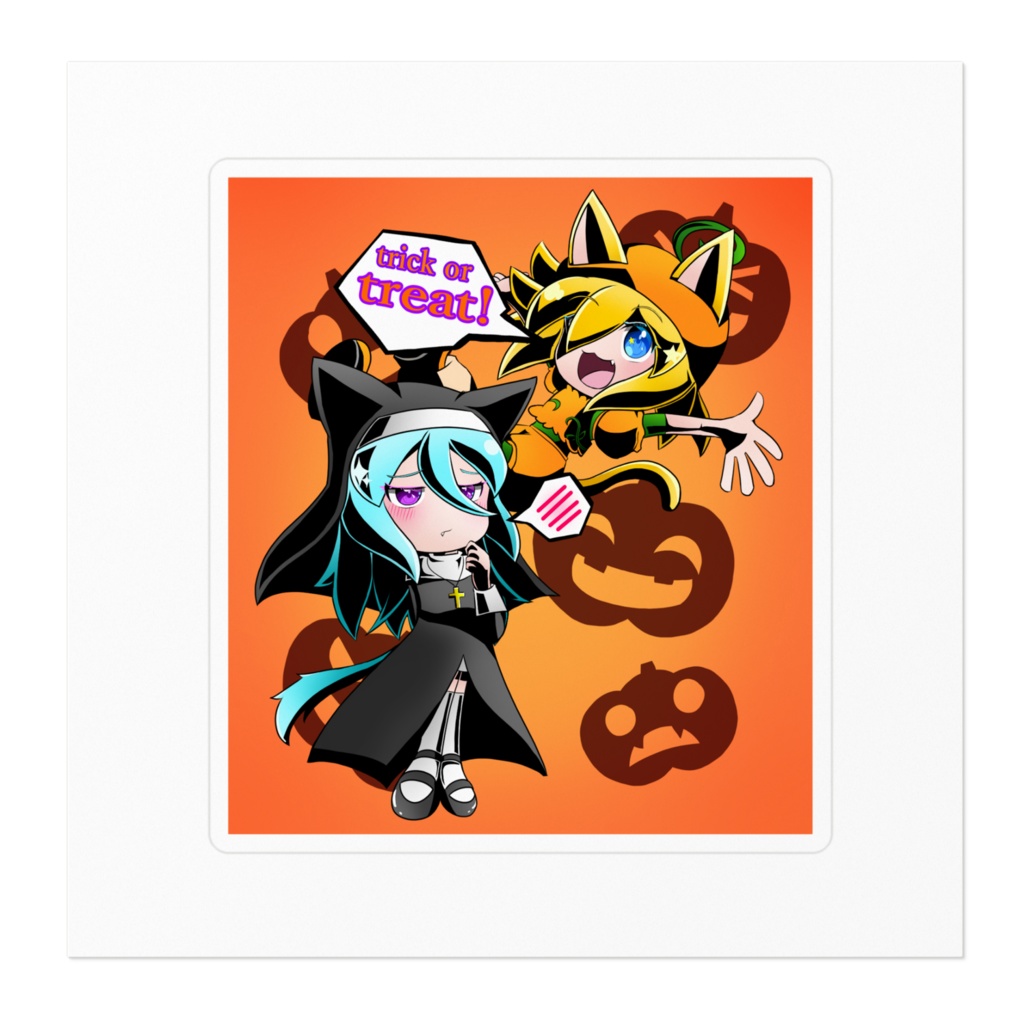 キラリア&ラミアス ハロウィンステッカー