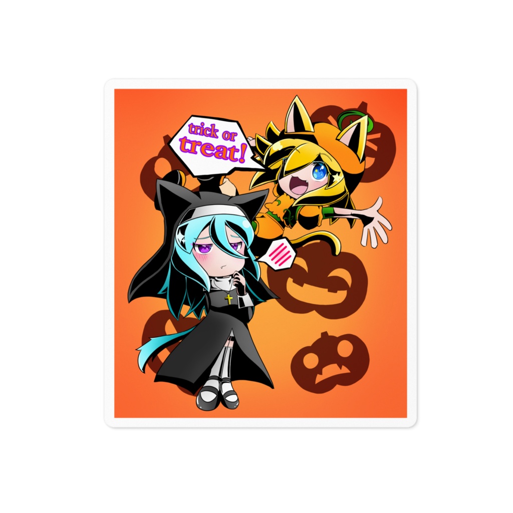 キラリア＆ラミアス　ハロウィンステッカー