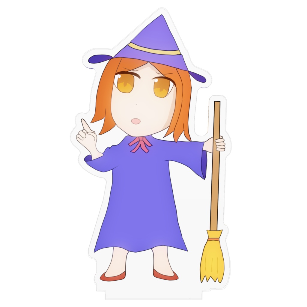 ハロウィンの魔女アクリルフィギュア