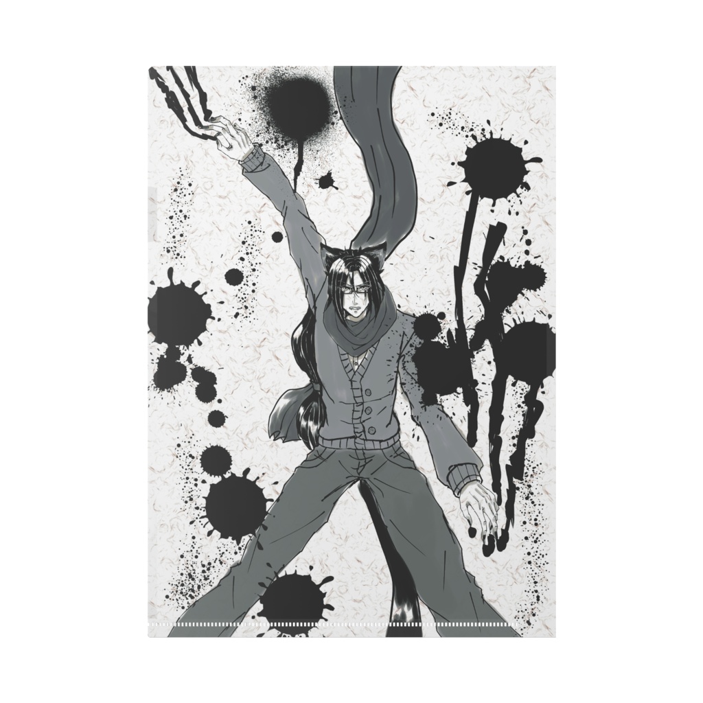 彩華紫樹&覚醒紫樹筆絵風A4クリアファイル