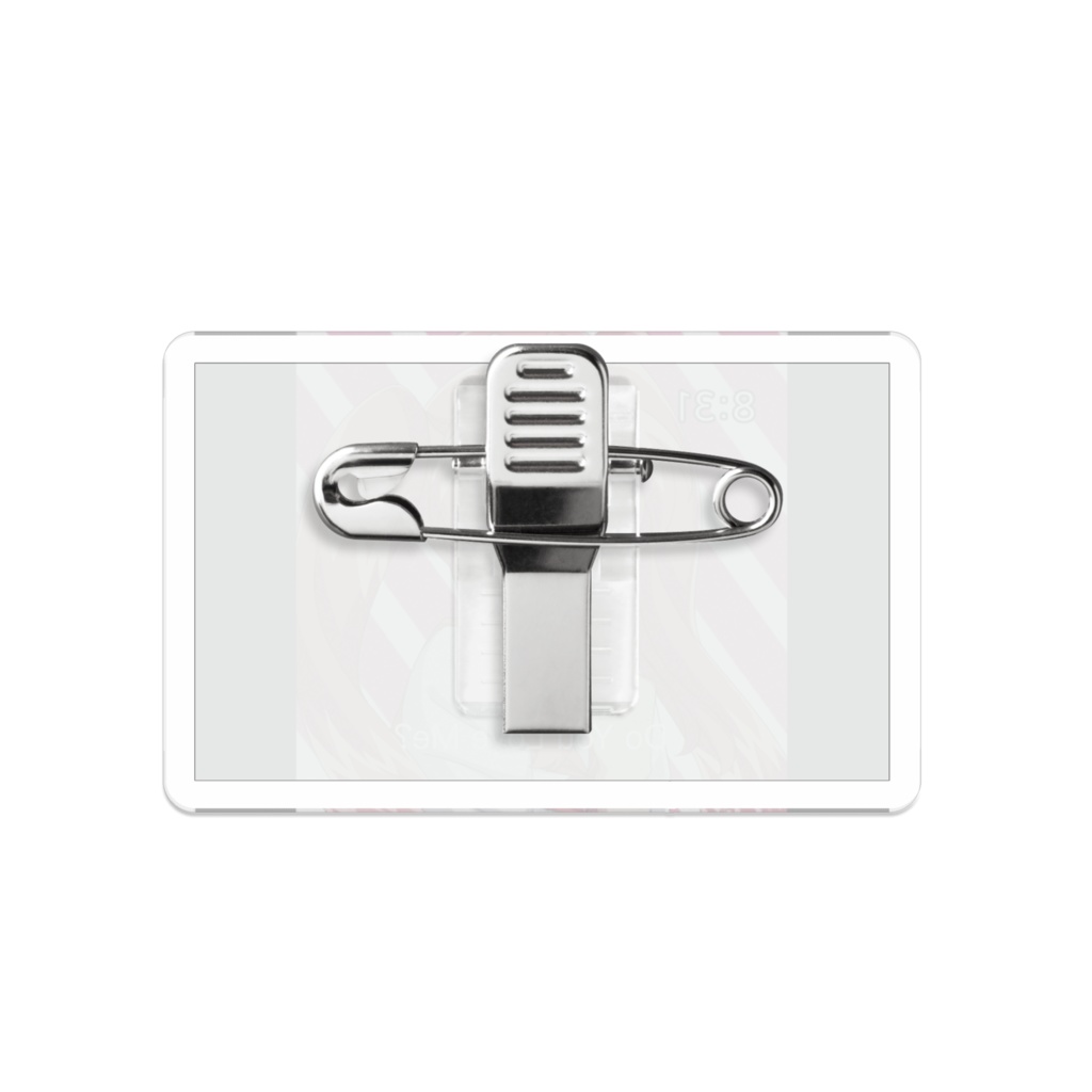 レトロアニメガールアクリルバッジ