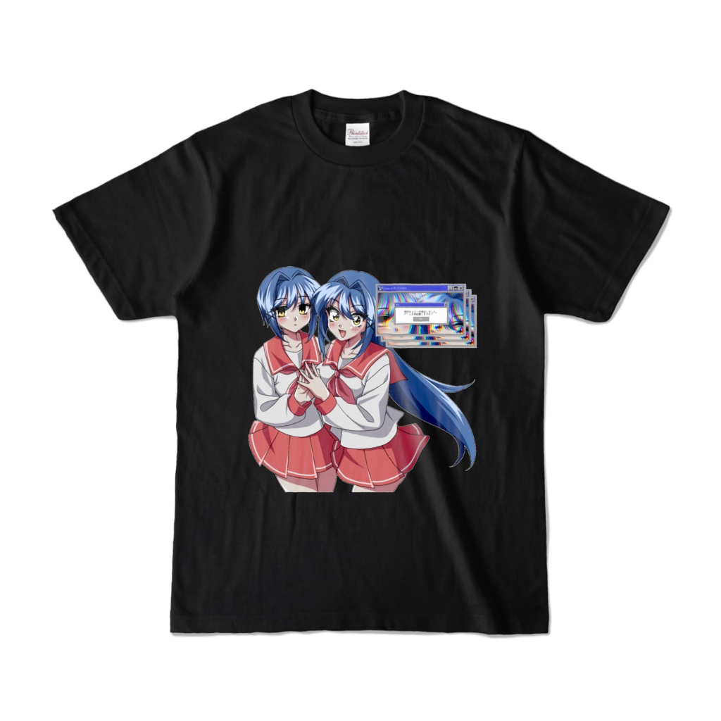 ギャルゲーの姉妹ちゃんTシャツ