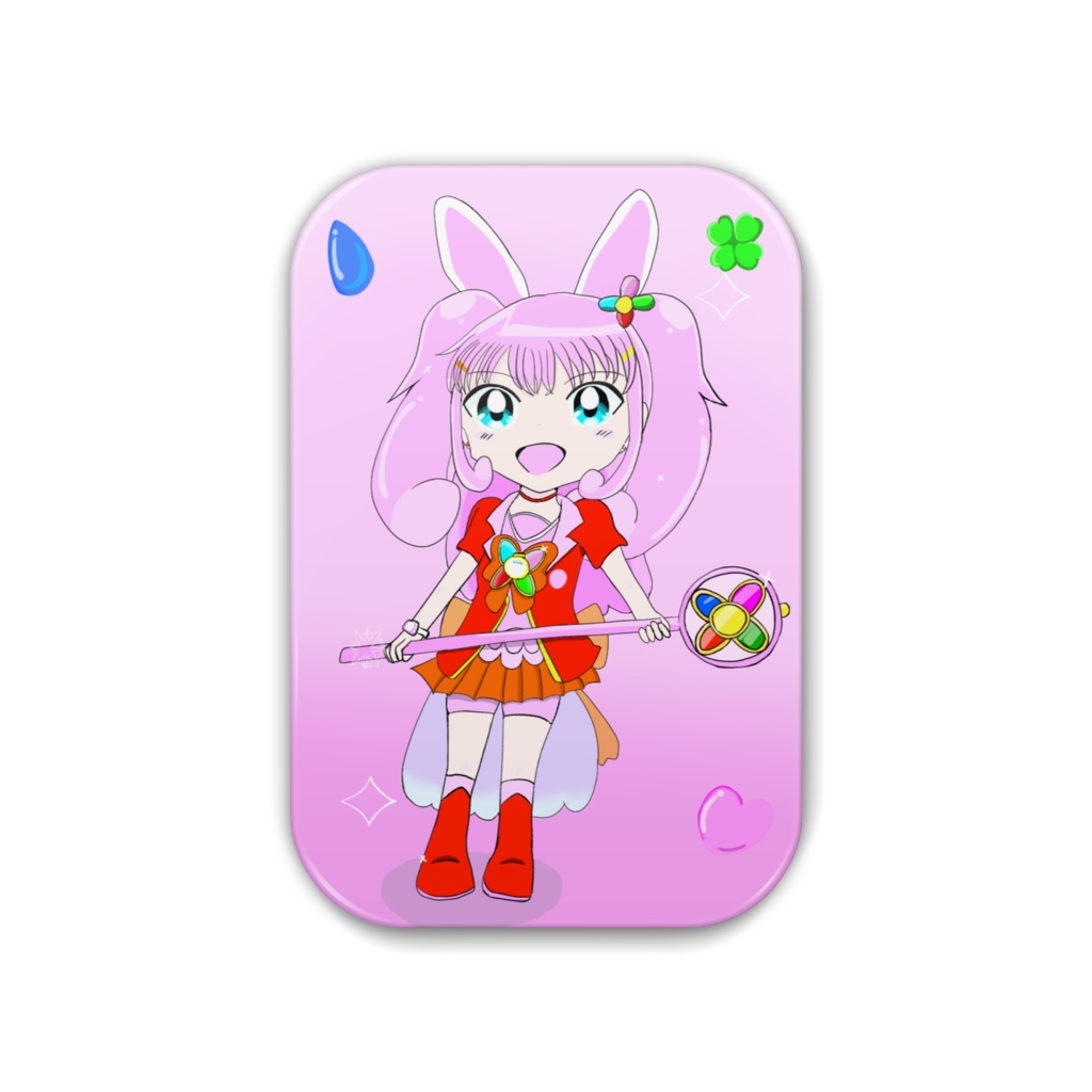 花野咲缶バッジ