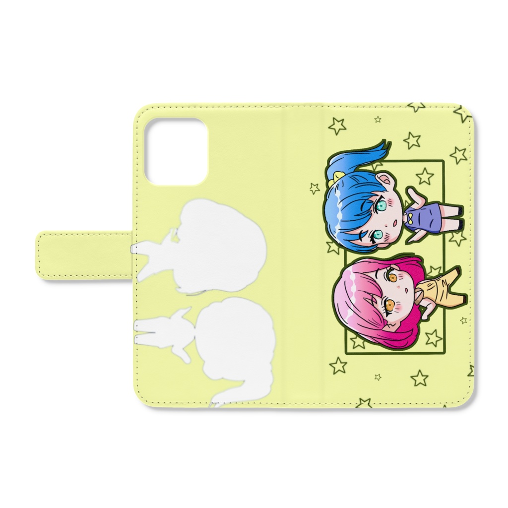 ミニキャラ二人のiPhoneケース