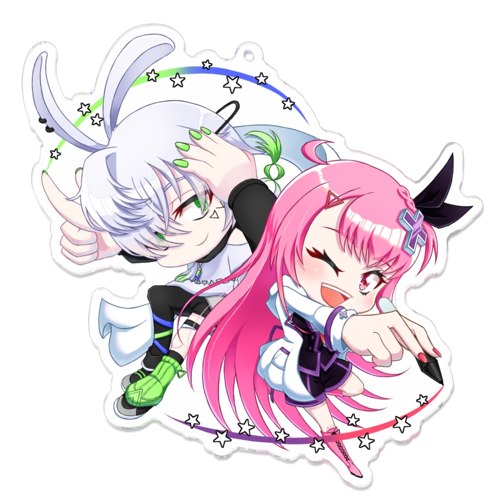 エトウとリオのアクリルキーホルダー